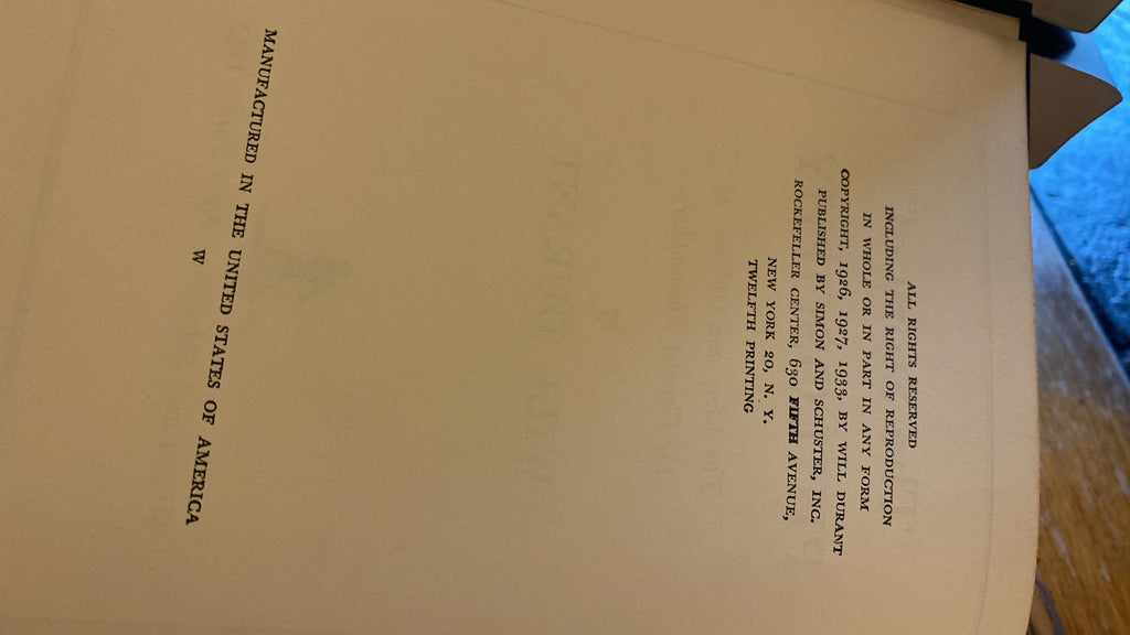 The Story of Philosophy by Will Durant